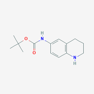 molecular formula C14H20N2O2 B2432469 Boc-6-amino-1,2,3,4-tetrahydroquinoline CAS No. 474539-25-8