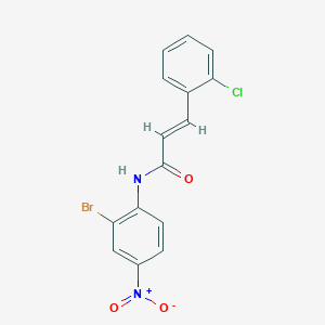 (2E)-N-(2-bromo-4-nitrophenyl)-3-(2-chlorophenyl)prop-2-enamide