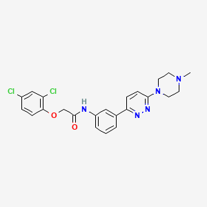 B2432479 2-(2,4-dichlorophenoxy)-N-[3-[6-(4-methylpiperazino)pyridazin-3-yl]phenyl]acetamide CAS No. 941895-19-8