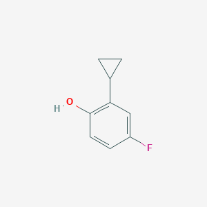molecular formula C9H9FO B2432608 2-Cyclopropyl-4-fluorophenol CAS No. 1232774-27-4