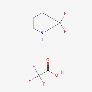 molecular formula C8H10F5NO2 B2432621 7,7-Difluoro-2-azabicyclo[4.1.0]heptane 2,2,2-trifluoroacetate CAS No. 1704724-79-7