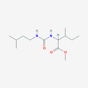 molecular formula C13H26N2O3 B2432651 Methyl 3-methyl-2-(3-methylbutylcarbamoylamino)pentanoate CAS No. 1491139-74-2
