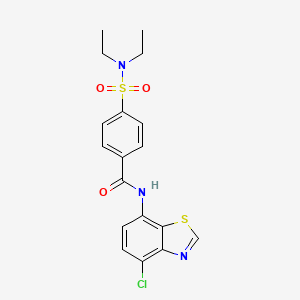 N-(4-chlorobenzo[d]thiazol-7-yl)-4-(N,N-diethylsulfamoyl)benzamide