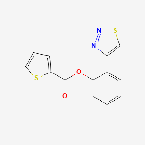 2-(1,2,3-Thiadiazol-4-yl)phenyl 2-thiophenecarboxylate