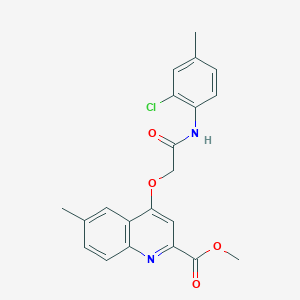 Methyl 4-[2-(2-chloro-4-methylanilino)-2-oxoethoxy]-6-methylquinoline-2-carboxylate