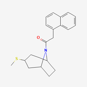1-((1R,5S)-3-(methylthio)-8-azabicyclo[3.2.1]octan-8-yl)-2-(naphthalen-1-yl)ethanone