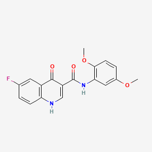 N-(2,5-dimethoxyphenyl)-6-fluoro-4-hydroxyquinoline-3-carboxamide