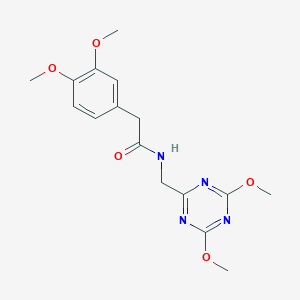N-((4,6-dimethoxy-1,3,5-triazin-2-yl)methyl)-2-(3,4-dimethoxyphenyl)acetamide