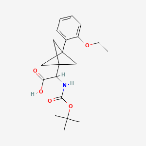 2-[3-(2-Ethoxyphenyl)-1-bicyclo[1.1.1]pentanyl]-2-[(2-methylpropan-2-yl)oxycarbonylamino]acetic acid