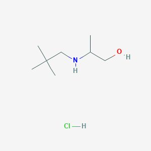 2-(2,2-Dimethylpropylamino)propan-1-ol;hydrochloride