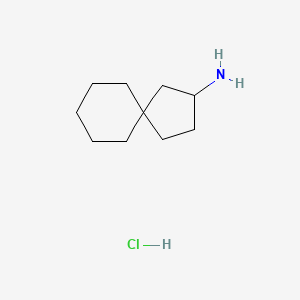 molecular formula C10H20ClN B2432699 Spiro[4.5]decan-2-amine hydrochloride CAS No. 2126-95-6