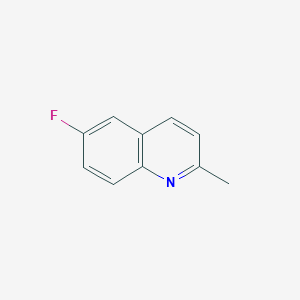 molecular formula C10H8FN B024327 6-氟-2-甲基喹啉 CAS No. 1128-61-6