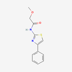 2-methoxy-N-(4-phenyl-1,3-thiazol-2-yl)acetamide