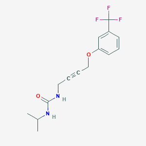 1-Isopropyl-3-(4-(3-(trifluoromethyl)phenoxy)but-2-yn-1-yl)urea