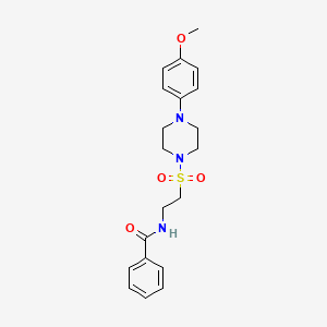N-[2-[4-(4-methoxyphenyl)piperazin-1-yl]sulfonylethyl]benzamide