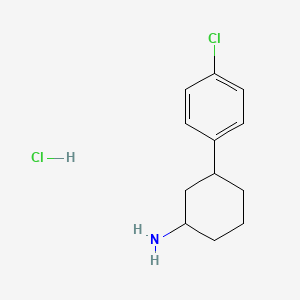 3-(4-Chlorophenyl)cyclohexan-1-amine hydrochloride