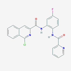 1-chloro-N-[5-fluoro-2-(pyridine-2-amido)phenyl]isoquinoline-3-carboxamide
