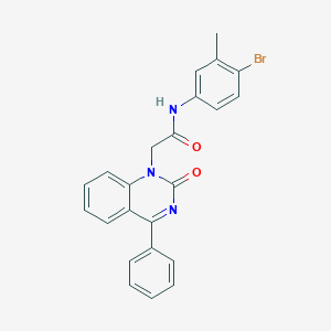 molecular formula C23H18BrN3O2 B2432730 N-(4-bromo-3-methylphenyl)-2-(2-oxo-4-phenyl-1,2-dihydroquinazolin-1-yl)acetamide CAS No. 932451-97-3
