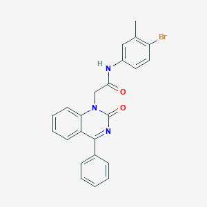 N-(4-bromo-3-methylphenyl)-2-(2-oxo-4-phenylquinazolin-1(2H)-yl)acetamide