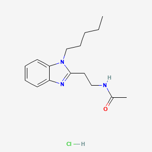 N-(2-(1-pentyl-1H-benzo[d]imidazol-2-yl)ethyl)acetamide hydrochloride