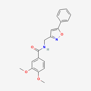 3,4-dimethoxy-N-((5-phenylisoxazol-3-yl)methyl)benzamide