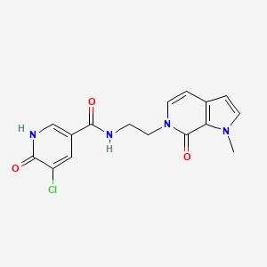 5-chloro-6-hydroxy-N-(2-(1-methyl-7-oxo-1H-pyrrolo[2,3-c]pyridin-6(7H)-yl)ethyl)nicotinamide