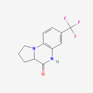 7-(trifluoromethyl)-1,2,3,3a-tetrahydropyrrolo[1,2-a]quinoxalin-4(5H)-one