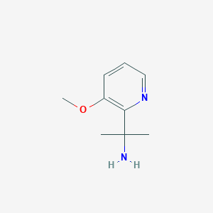 molecular formula C9H14N2O B2432755 2-(3-Methoxypyridin-2-yl)propan-2-amine CAS No. 1692720-52-7