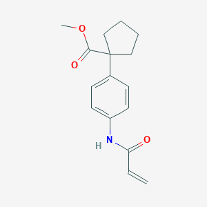 Methyl 1-[4-(prop-2-enoylamino)phenyl]cyclopentane-1-carboxylate