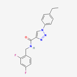 N-(2,4-difluorobenzyl)-1-(4-ethylphenyl)-1H-1,2,3-triazole-4-carboxamide