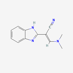 (E)-2-(1H-benzimidazol-2-yl)-3-(dimethylamino)prop-2-enenitrile