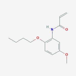 molecular formula C14H19NO3 B2432783 N-(2-Butoxy-5-methoxyphenyl)prop-2-enamide CAS No. 2305299-94-7