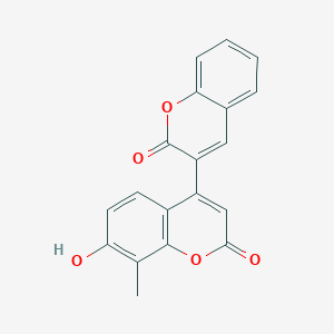 7-Hydroxy-8-methyl-4-(2-oxochromen-3-yl)chromen-2-one