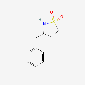 molecular formula C10H13NO2S B2432812 3-Benzylisothiazolidine 1,1-dioxide CAS No. 1934502-18-7