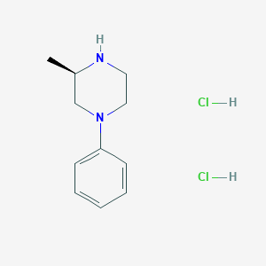 molecular formula C11H18Cl2N2 B2432823 (3R)-3-甲基-1-苯基哌嗪 盐酸盐 CAS No. 2126143-08-4