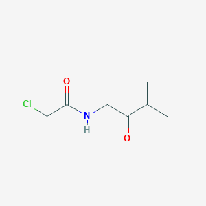 molecular formula C7H12ClNO2 B2432837 2-Chloro-N-(3-methyl-2-oxobutyl)acetamide CAS No. 2126160-35-6