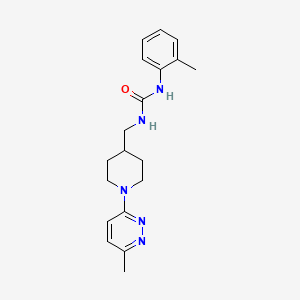 molecular formula C19H25N5O B2432847 1-((1-(6-Methylpyridazin-3-yl)piperidin-4-yl)methyl)-3-(o-tolyl)urea CAS No. 1797725-25-7
