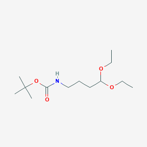 molecular formula C13H27NO4 B2432893 tert-Butyl 4,4-diethoxybutylcarbamate CAS No. 143646-48-4