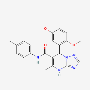 7-(2,5-dimethoxyphenyl)-5-methyl-N-(4-methylphenyl)-4,7-dihydro[1,2,4]triazolo[1,5-a]pyrimidine-6-carboxamide