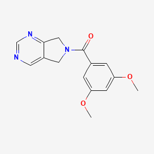 (3,5-dimethoxyphenyl)(5H-pyrrolo[3,4-d]pyrimidin-6(7H)-yl)methanone