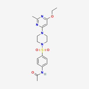 N-(4-((4-(6-ethoxy-2-methylpyrimidin-4-yl)piperazin-1-yl)sulfonyl)phenyl)acetamide
