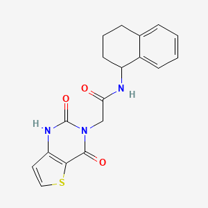 2-(2,4-dioxo-1H-thieno[3,2-d]pyrimidin-3-yl)-N-(1,2,3,4-tetrahydronaphthalen-1-yl)acetamide