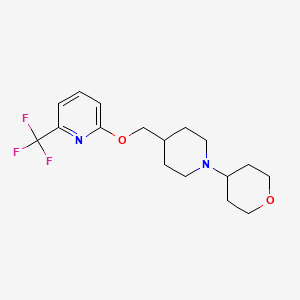 2-[[1-(Oxan-4-yl)piperidin-4-yl]methoxy]-6-(trifluoromethyl)pyridine