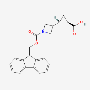 (1R,2S)-2-[1-(9H-Fluoren-9-ylmethoxycarbonyl)azetidin-3-yl]cyclopropane-1-carboxylic acid