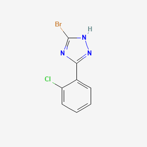 3-bromo-5-(2-chlorophenyl)-1H-1,2,4-triazole