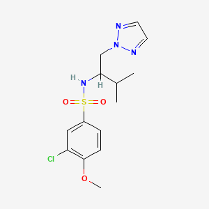 3-chloro-4-methoxy-N-(3-methyl-1-(2H-1,2,3-triazol-2-yl)butan-2-yl)benzenesulfonamide