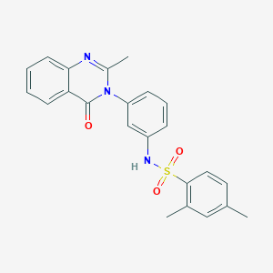 2,4-dimethyl-N-[3-(2-methyl-4-oxoquinazolin-3-yl)phenyl]benzenesulfonamide