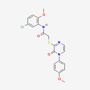 molecular formula C20H18ClN3O4S B2432944 N-(5-chloro-2-methoxyphenyl)-2-{[4-(4-methoxyphenyl)-3-oxo-3,4-dihydropyrazin-2-yl]sulfanyl}acetamide CAS No. 899965-52-7