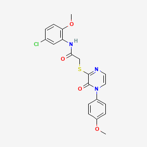 N-(5-chloro-2-methoxyphenyl)-2-((4-(4-methoxyphenyl)-3-oxo-3,4-dihydropyrazin-2-yl)thio)acetamide
