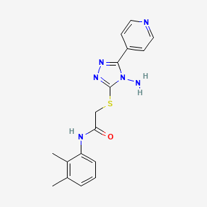 2-{[4-amino-5-(pyridin-4-yl)-4H-1,2,4-triazol-3-yl]sulfanyl}-N-(2,3-dimethylphenyl)acetamide
